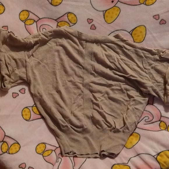 Brown short sleeve sweater - Picture 3 of 4